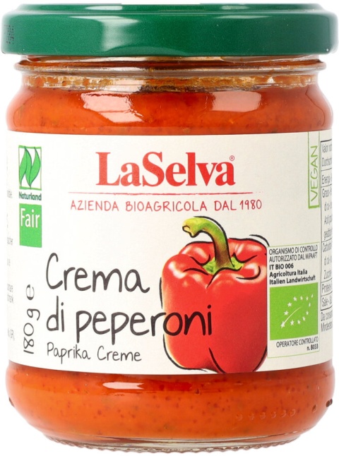 Krem ze słodkiej papryki 180g BIO Krem ze słodkiej papryki 180g BIO