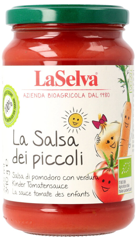Sos pomidorowy dla dzieci - La Salsa dei Piccoli 340g BIO Sos pomidorowy dla dzieci - La Salsa dei Piccoli 340g BIO