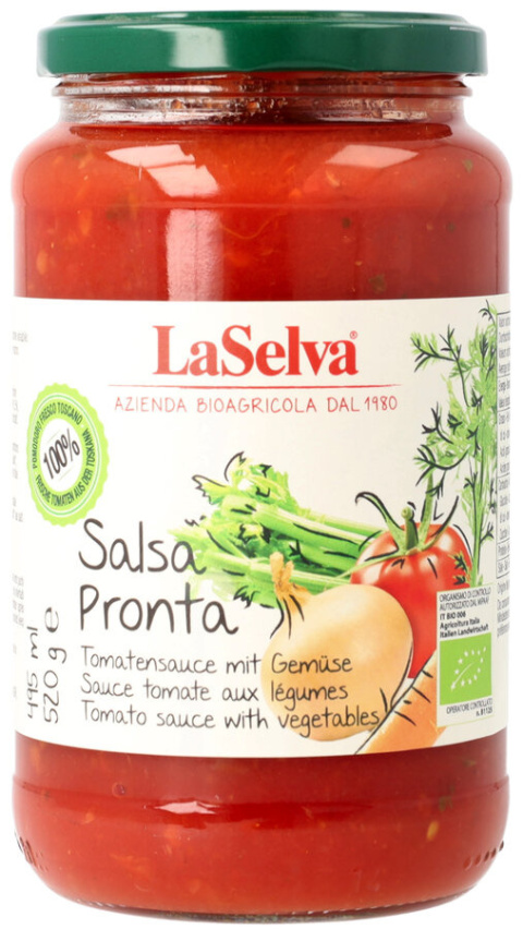Sos pomidorowy z warzywami - Salsa Pronta 520g BIO Sos pomidorowy z warzywami - Salsa Pronta 520g BIO