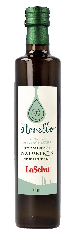 Oliwa z oliwek extra niefiltrowana Novello 500ml BIO